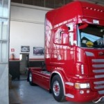 Verniciare ricambi di carrozzeria di veicoli industriali
